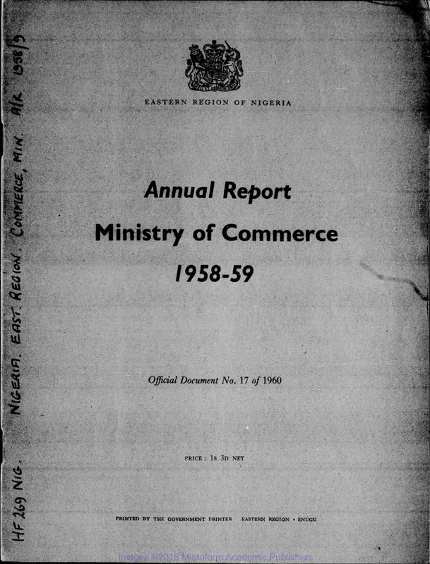 View document: Regional Industry and Commerce, 1954-1960.