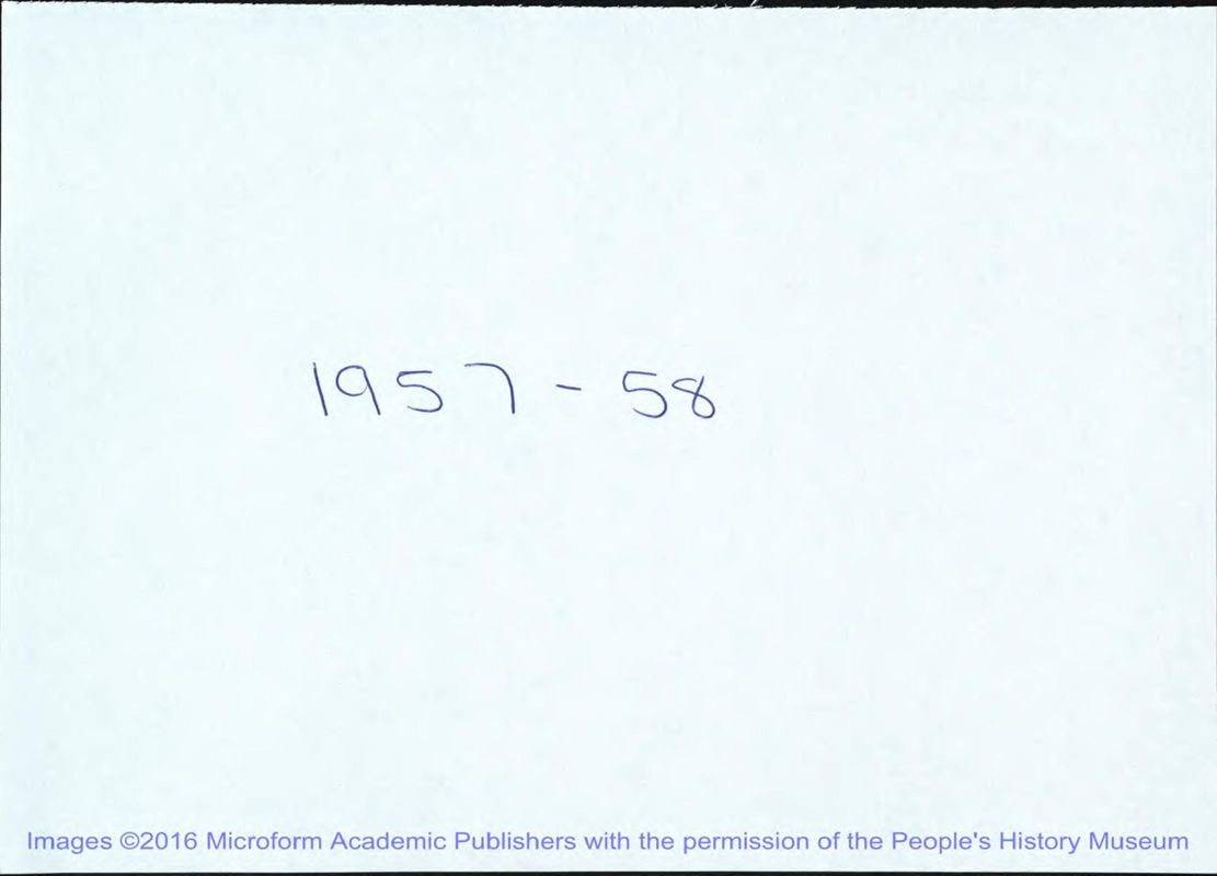View document: Parliamentary Labour Party Papers, 1957-1958.