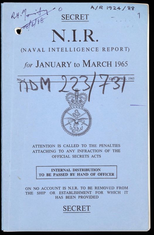 View document: Admiralty: Quarterly Intelligence, 1965.