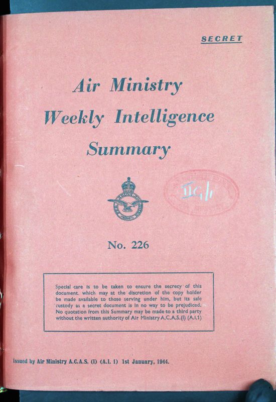 View document: Royal Air Force: Weekly Intelligence, Jan 1944-Mar 1944.