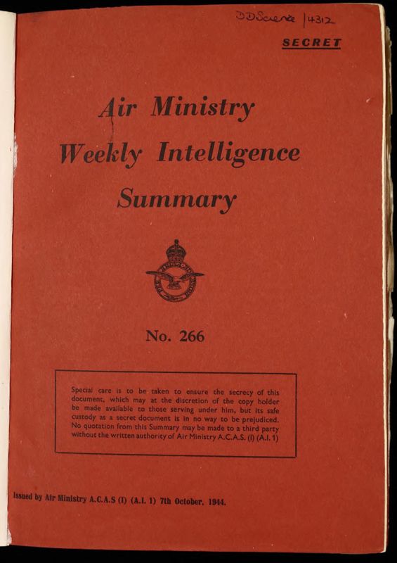 View document: Royal Air Force: Weekly Intelligence, Oct 1944-Feb 1945.