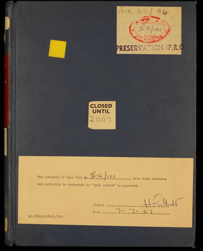 View document: Royal Air Force: Secret Intelligence, Jan 1956-Dec 1957.