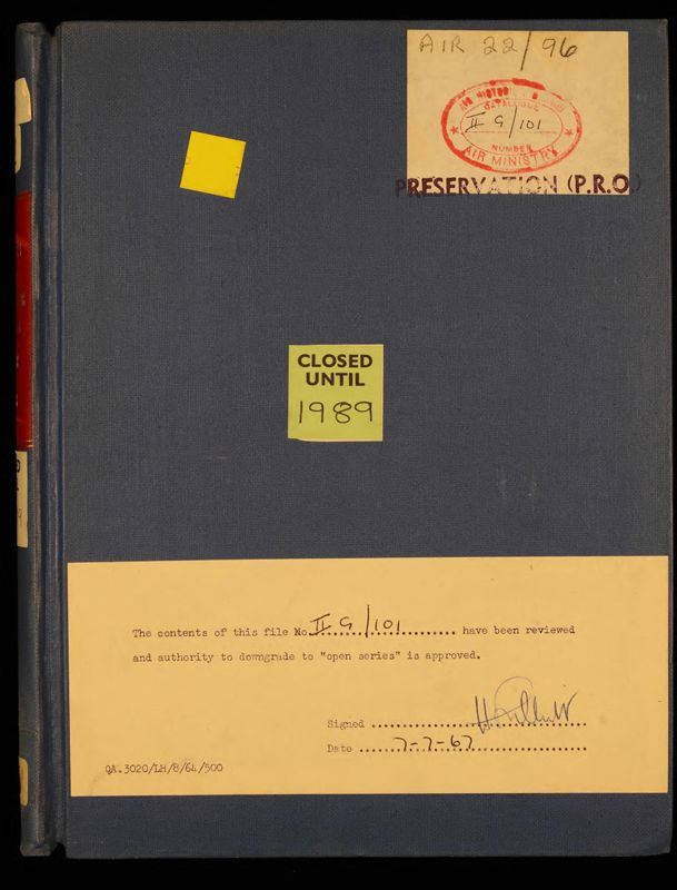 View document: Royal Air Force: Secret Intelligence, Jan 1958-Dec 1959.