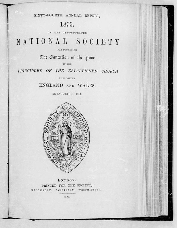 View document: National Society schools, 1875-1879.