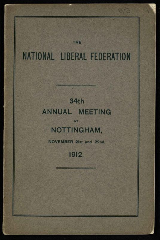 View document: Liberal Assemblies, 1912-1938.