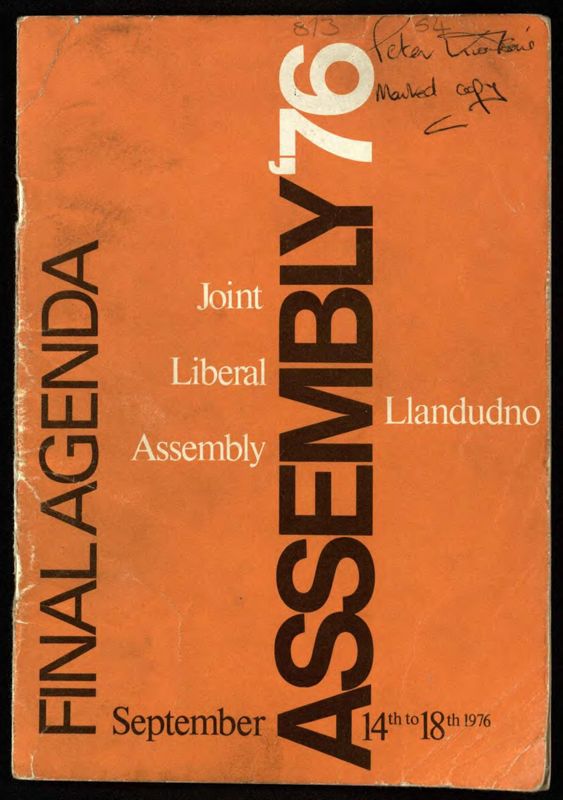 View document: Liberal Assemblies, 1976-1987.