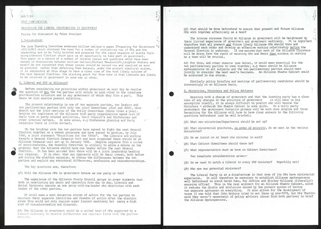 View document: The SDP-Liberal Alliance, 1979-1987.