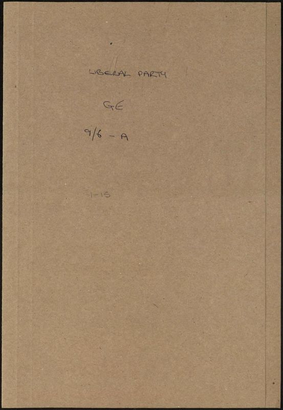 View document: General Election coverage, 1964.
