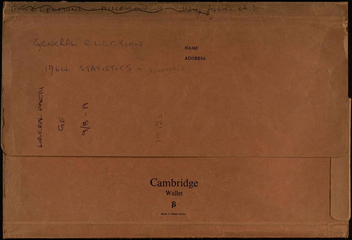 View document: General Election broadcasts, 1964.