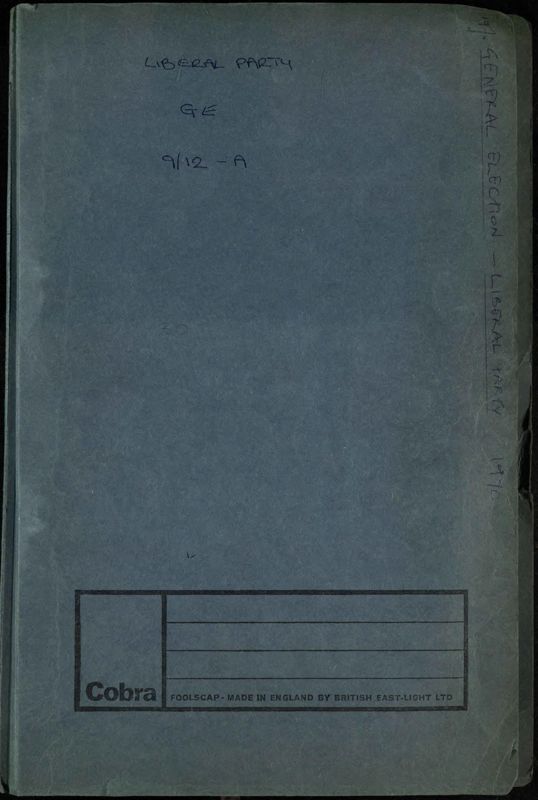 View document: General Election coverage, 1970.