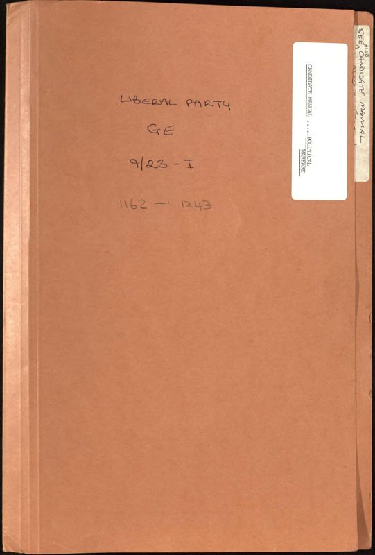 View document: Political warfare and ending the Alliance, 1983-1987.