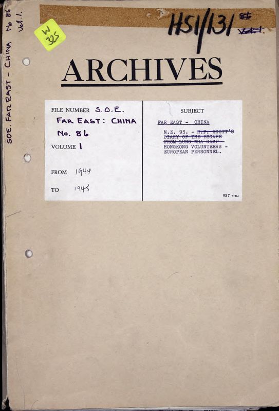 View document: Hong Kong Volunteer Defence Corps: intelligence and European personnel, 1944-1945.