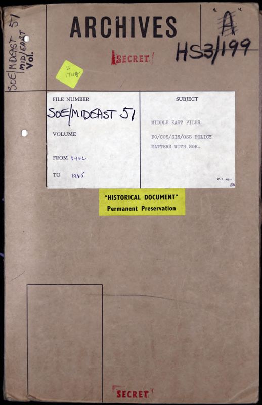 View document: British and American Middle East policy, 1942-1945.