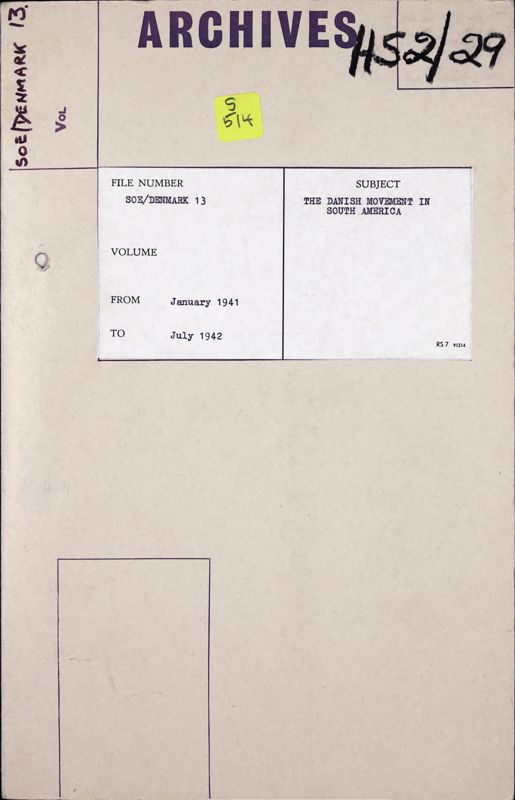 View document: The Danish Movement in South America, 1941-1942.