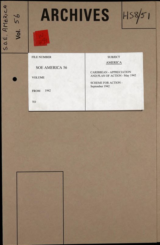 View document: Papers on the Caribbean situation from the Ministry of Economic Warfare, 1942.