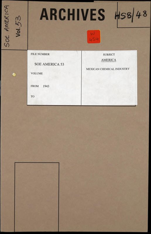 View document: Records on the Mexican chemical industry, 1942-1943.