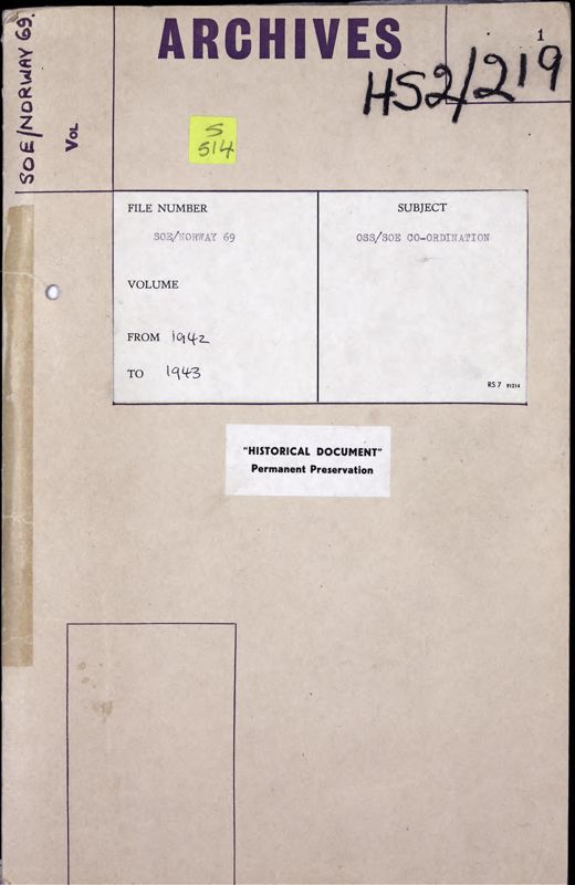 View document: US and UK personnel in Norway and Sweden, 1942-1945.