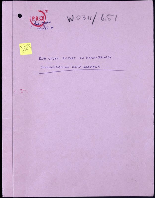 View document: Records on Ravensbrück, 1945-1948.