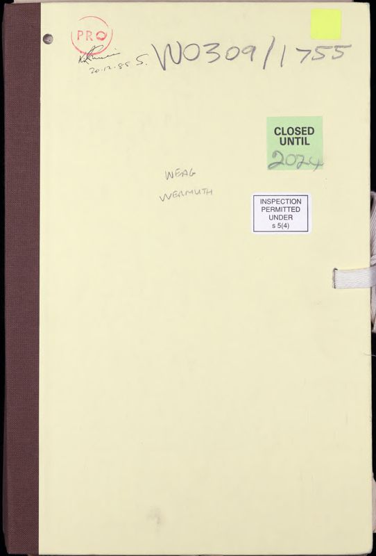View document: War Criminals, W, 1945-1948.
