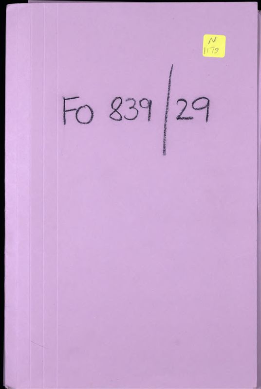 View document: Foreign Office records on Turkey and South Eastern Europe, 1922-1923.