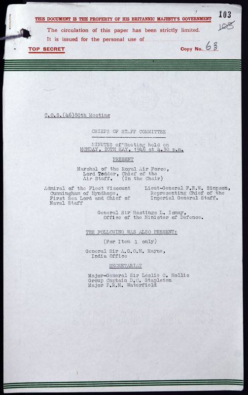 View document: CAB 79/48/10.