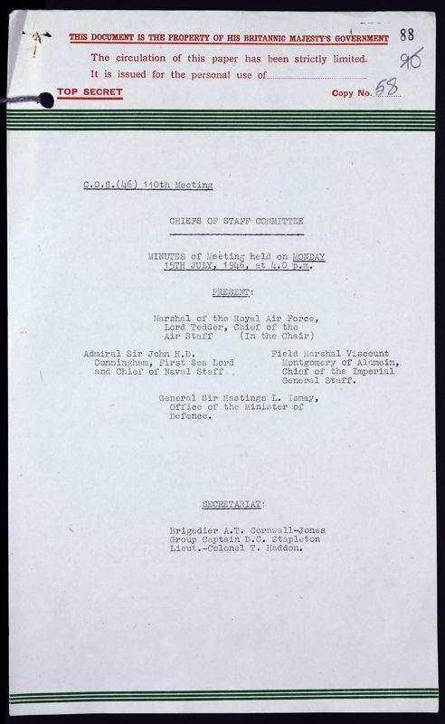 View document: CAB 79/50/10.
