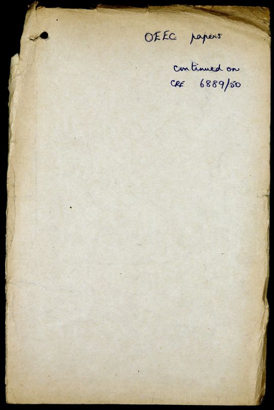 View document: BT 11/4599 - INTERNATIONAL ORGANISATIONS (CODE 13): Organisation for European Economic Co-operation: export questions., 1949-1950.