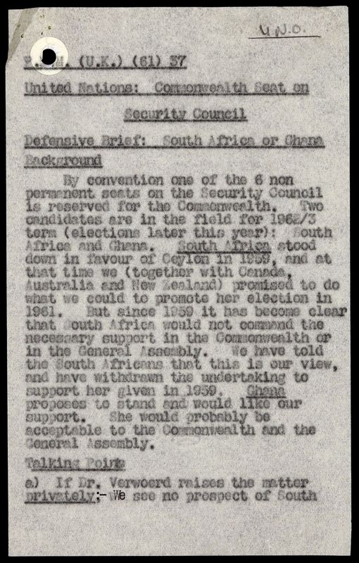 View document: PREM 11/3595 - Elections to Security Council: UK position on candidatures..