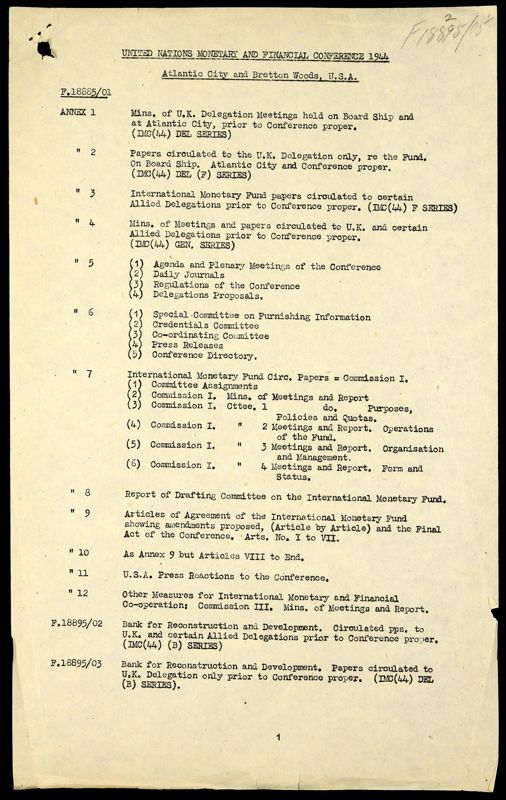 View document: T 231/356 - Bank of Reconstruction and Development: minutes and reports of sub-Committees of Commission II..