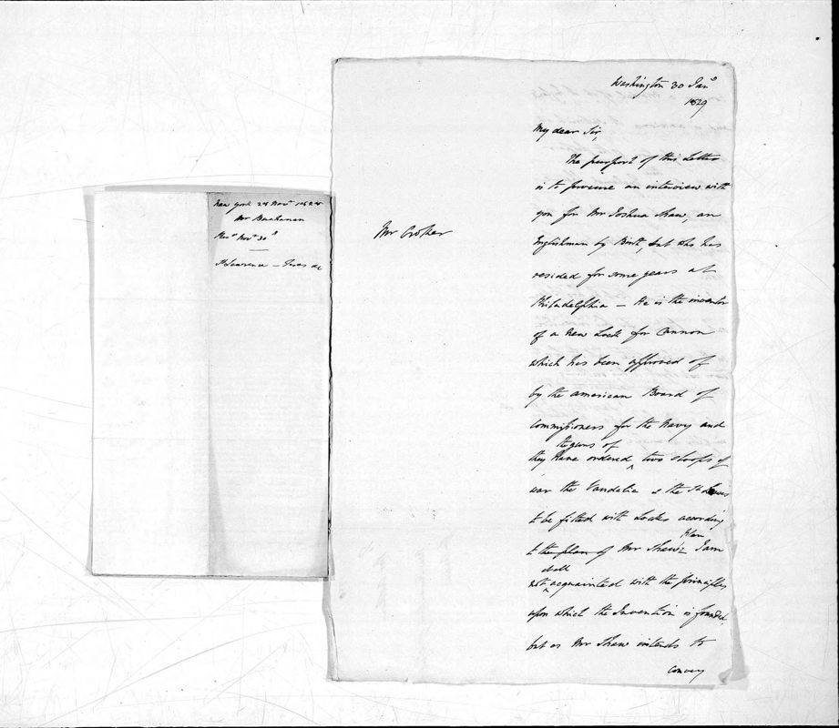 View document: Official correspondence, 1829-1830.
