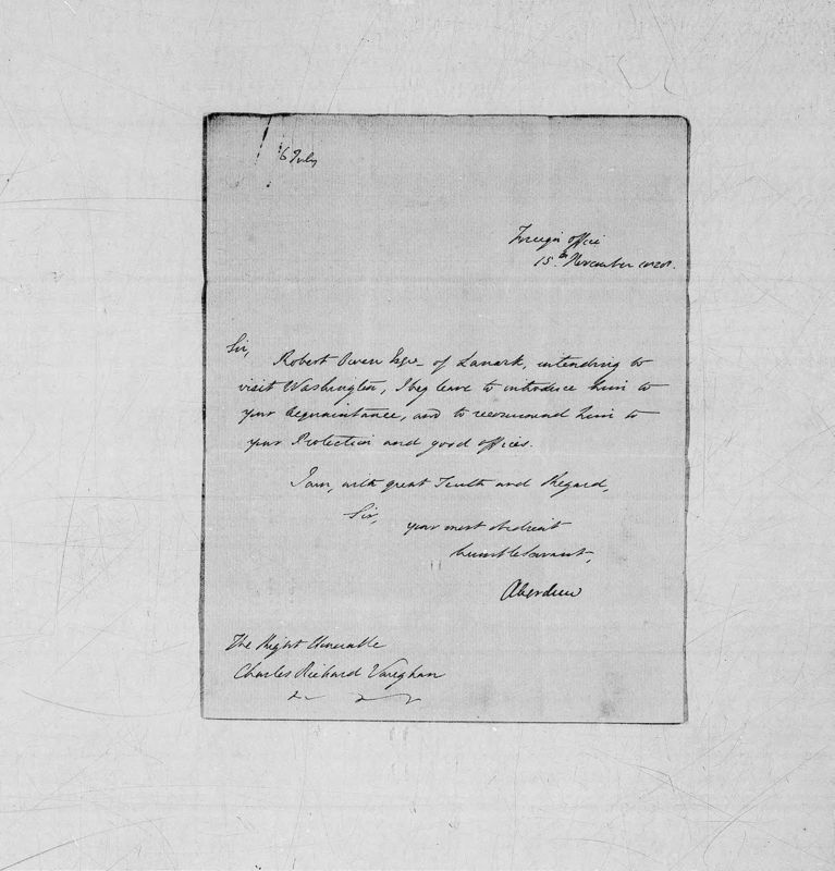 View document: Political correspondence, A-C.