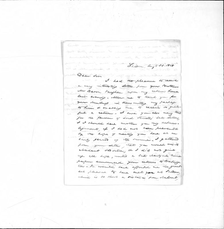 View document: Political correspondence, S-Z.