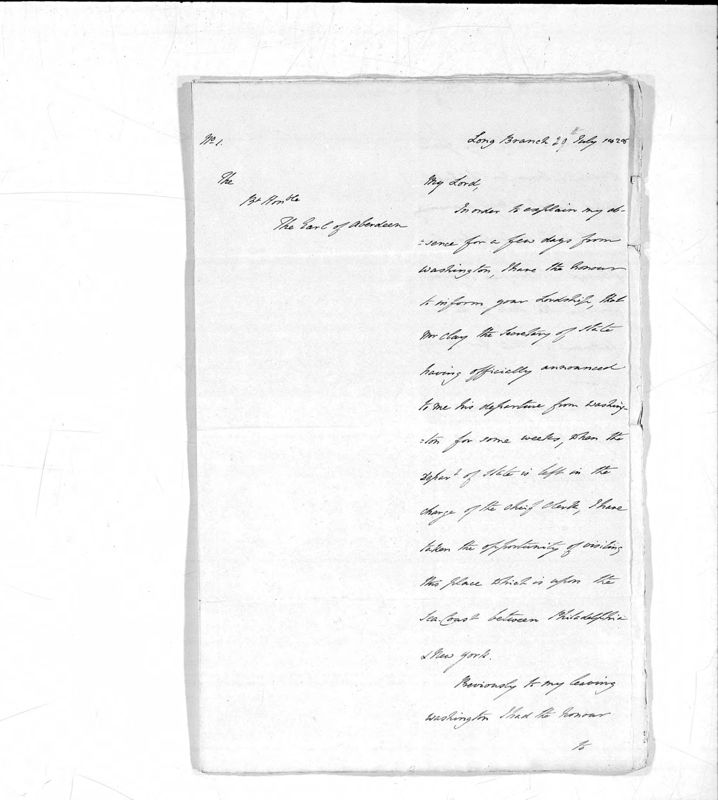 View document: Draft dispatches sent by Vaughan to the Earl of Aberdeen, 1828-1830.