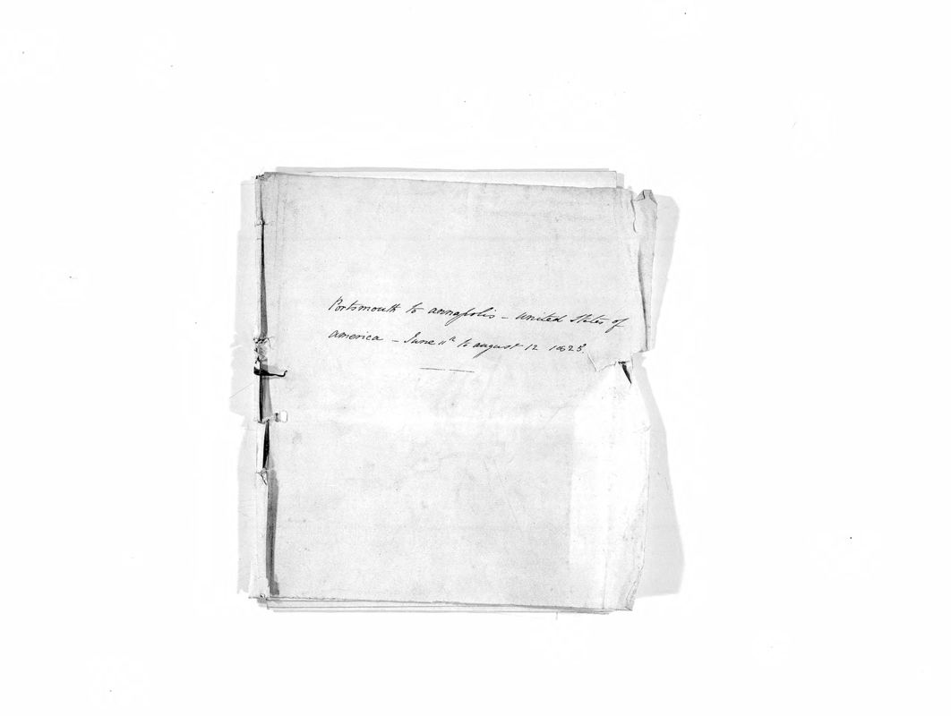 View document: Journal of voyage from Portsmouth to Annapolis, June-August 1825.