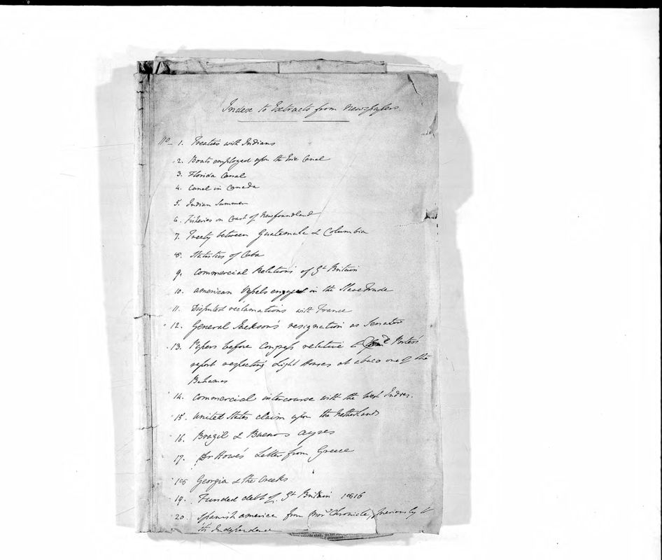 View document: Newspaper cuttings, 1800s.