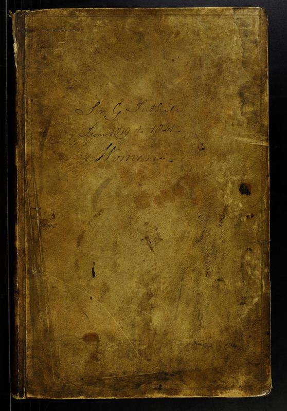 View document: CB-008: Female Patient Casebooks, 1819-1821.