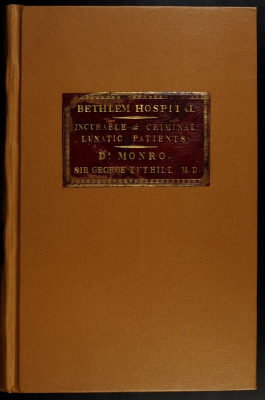 View document: CBC-01: Incurable and Criminal Patient Casebooks, 1778-1840.