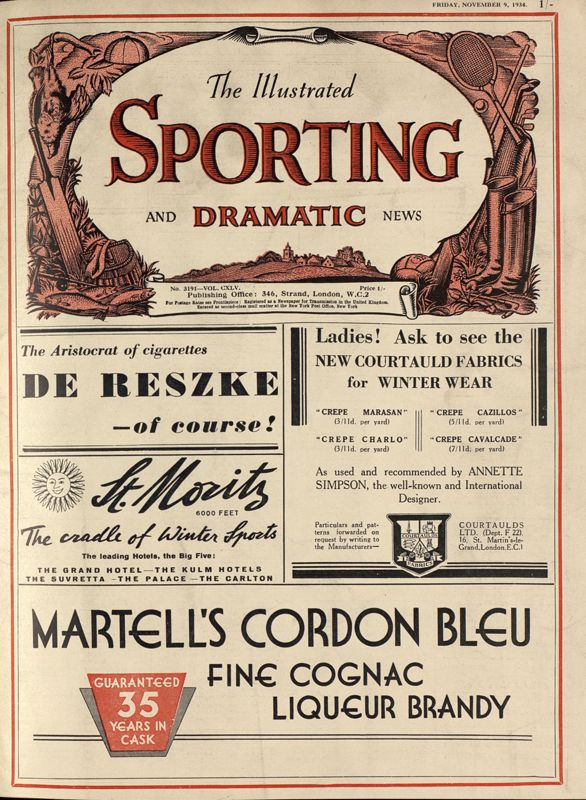 View document: 9th November 1934.