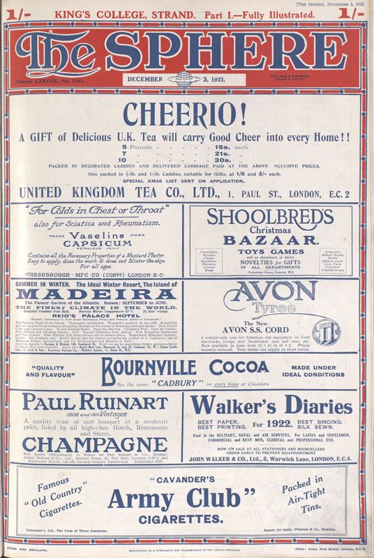 View document: 3rd December 1921.