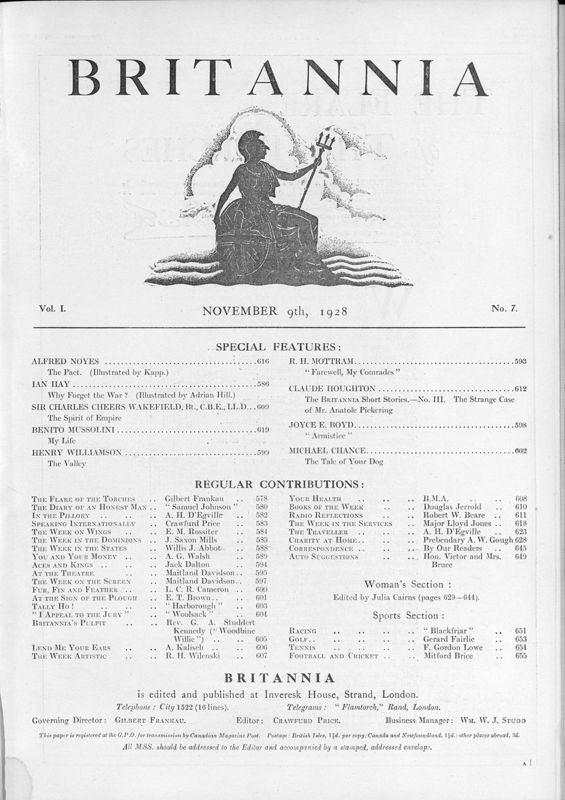 View document: 9th November 1928.