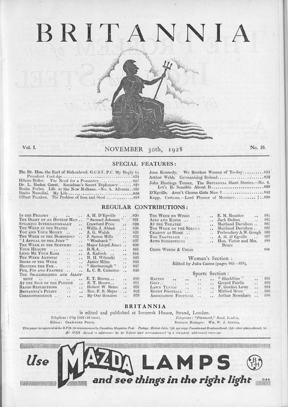 View document: 30th November 1928.