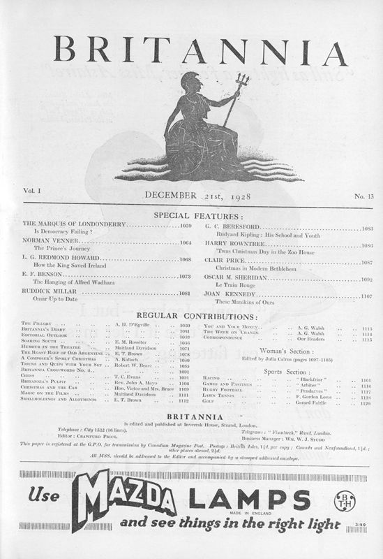 View document: 21st December 1928.