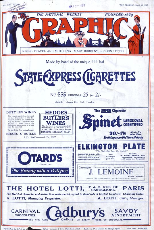 View document: 12th March 1927.