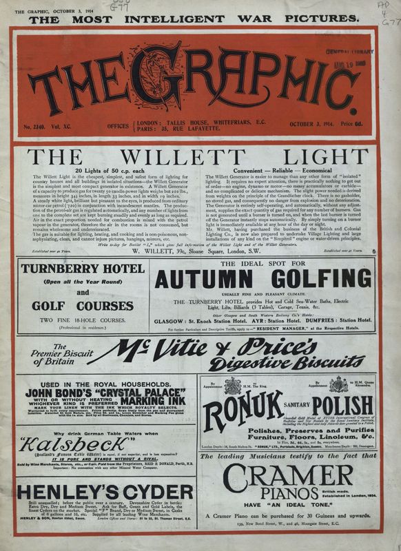 View document: 3rd October 1914.