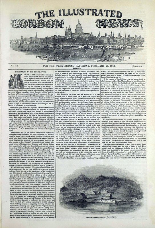 View document: 25 February 1843.
