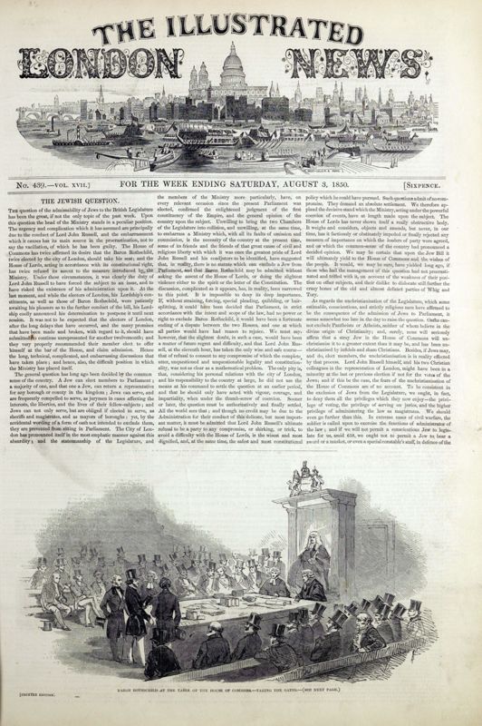 View document: 3 August 1850.