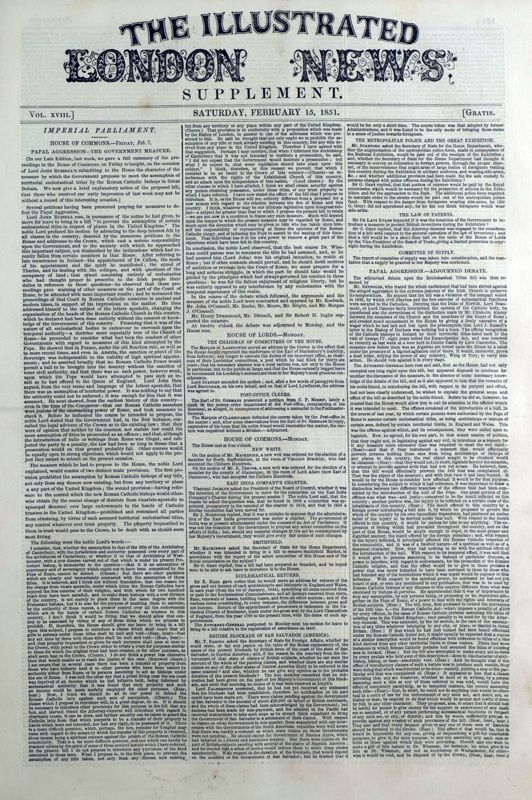 View document: 15 February 1851.