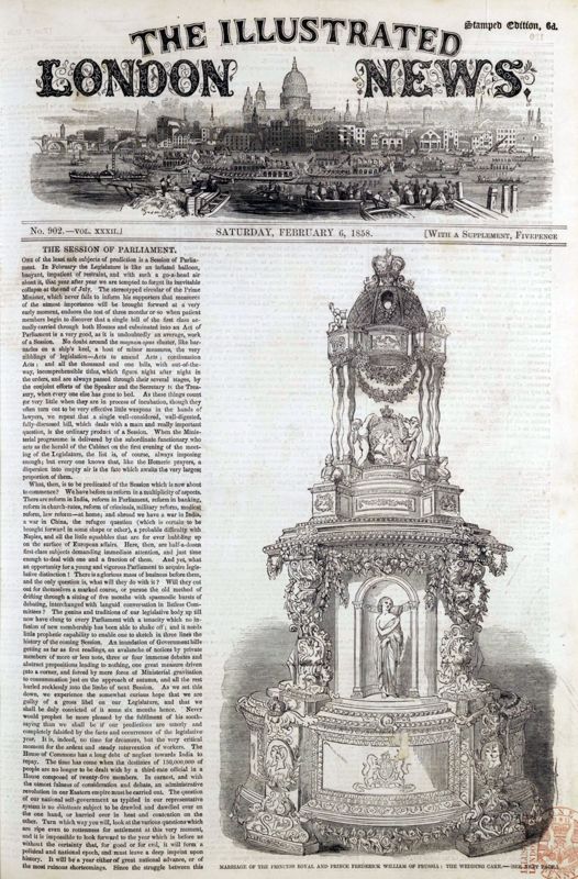 View document: 6 February 1858.