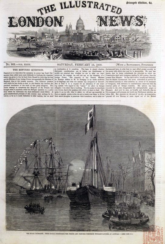 View document: 13 February 1858.