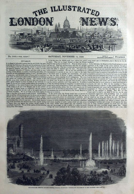 View document: 19 November 1859.